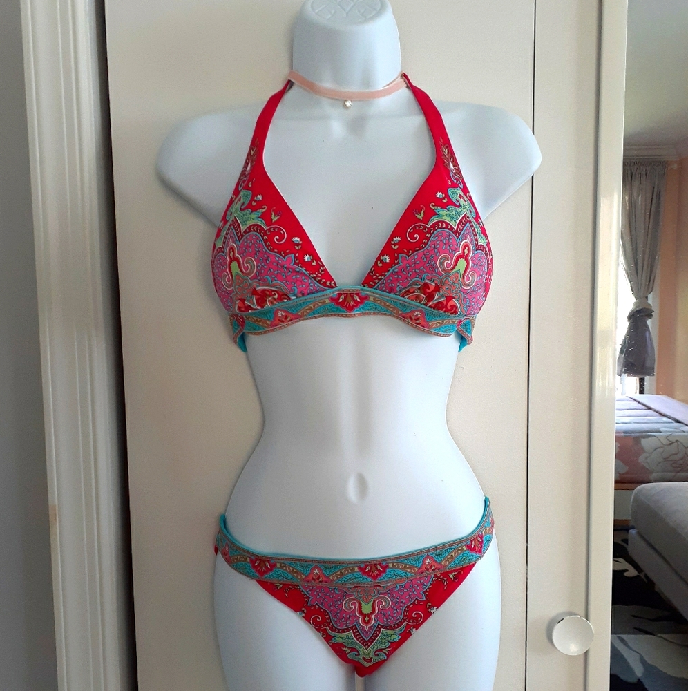 Victoria Secret Bikini Paisley Top & Bottom